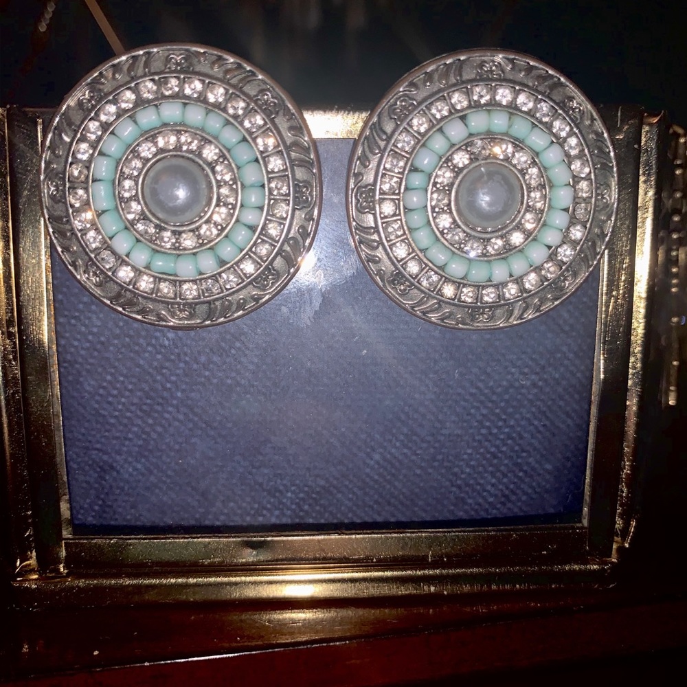 Post-Back Silver Disk Earrings